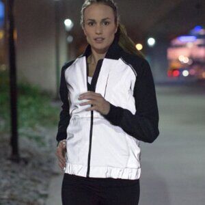 Lululemon Two Tone Reflective Bright Bomber Jacket , Size 8